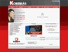 Tablet Screenshot of korbras.com.br